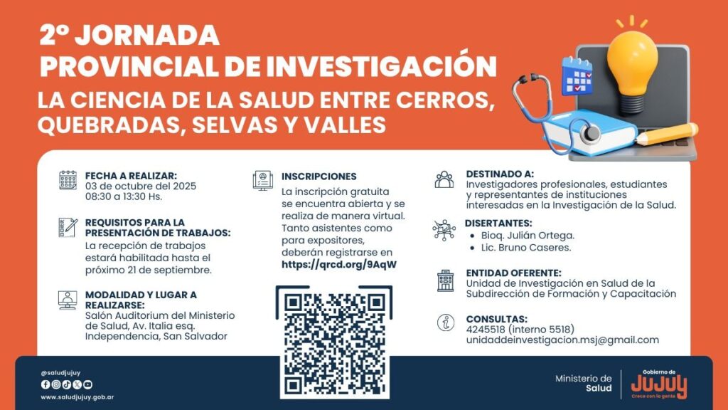Jornada investigación salud Jujuy: 24 trabajos científicos expuestos