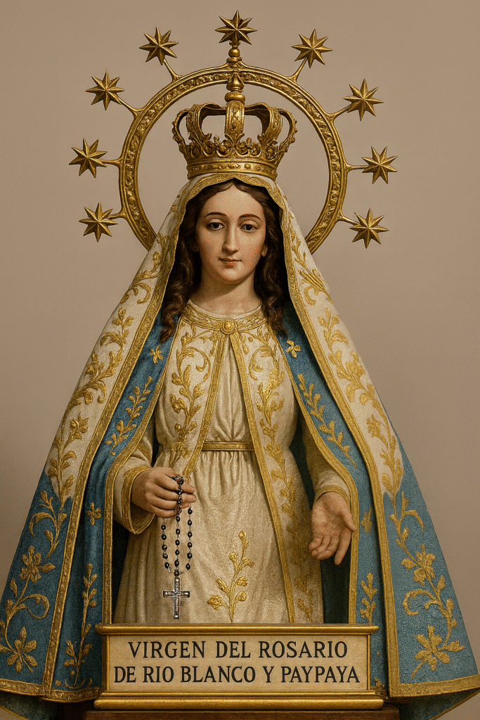 Virgen de Rio blanco: Misa y como seran la actividades.