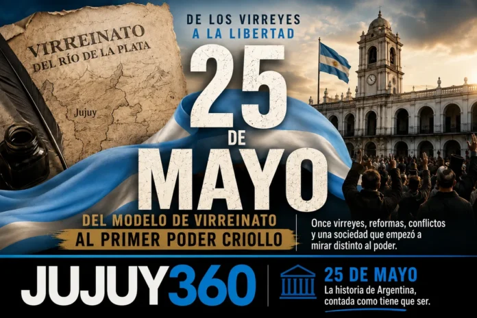 25 de Mayo: del Virreinato al primer poder criollo, con Jujuy en el mapa colonial