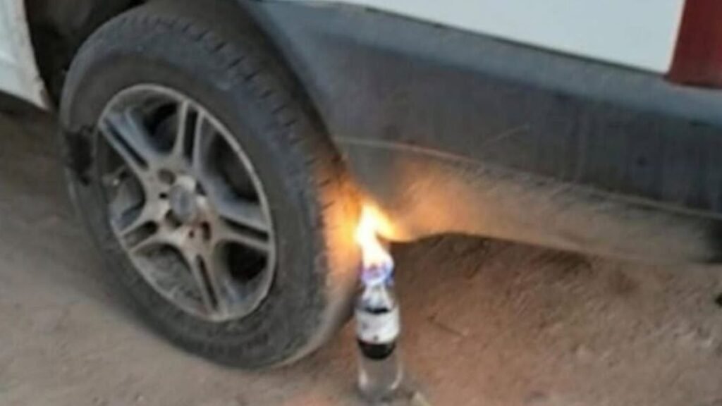 Evitaron incendio de camioneta en San Pedro de Jujuy