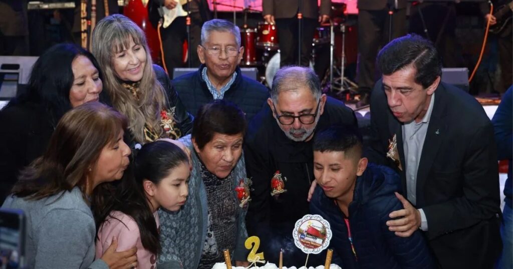 Sadir y Jorge en festejo de Mariano Moreno