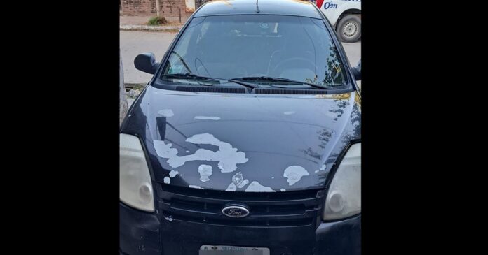 Ibiza Orange Ford Ka Sport '12- front view. (The car in the photo is in its original condition).