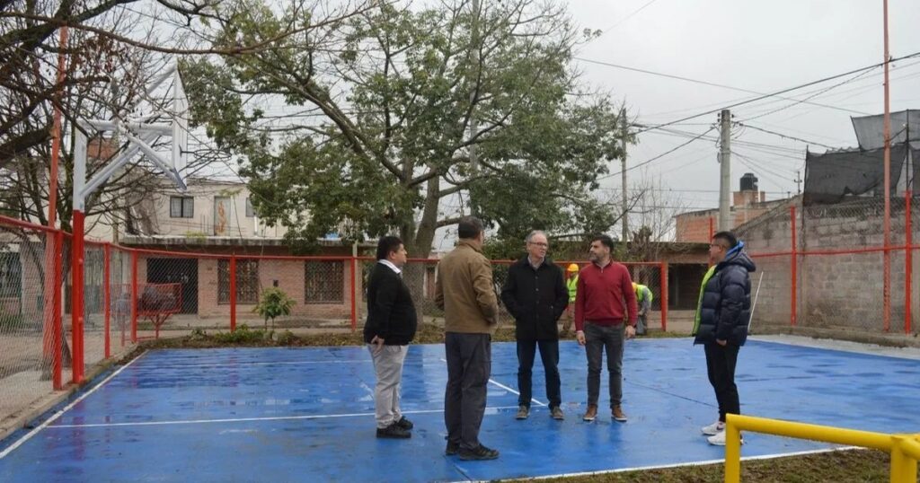 Recuperan polideportivo de Plaza 370 Viviendas en Alto Comedero