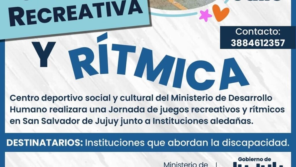 San Salvador de Jujuy: jornada recreativa para personas con discapacidad