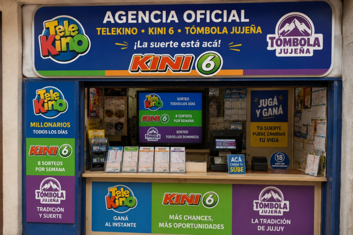 Agencia oficial de Tómbola Jujeña, Telekino y Kini 6 en la provincia de Jujuy