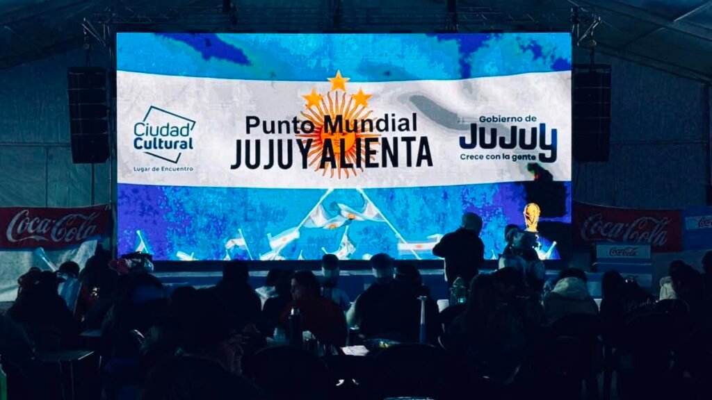Punto Mundial en Jujuy: pantalla gigante para alentar a Argentina