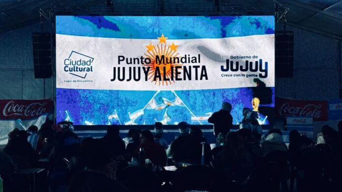 Punto Mundial en Jujuy: pantalla gigante para alentar a Argentina