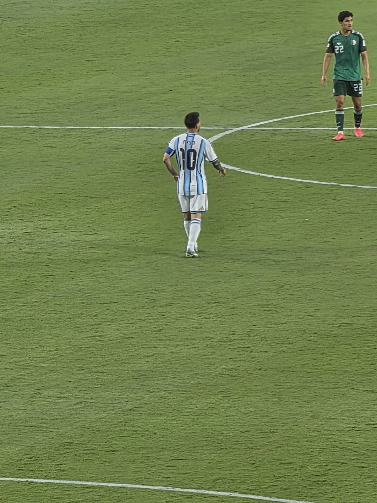 Argentina ante Argelia desde la tribuna de Kansas City