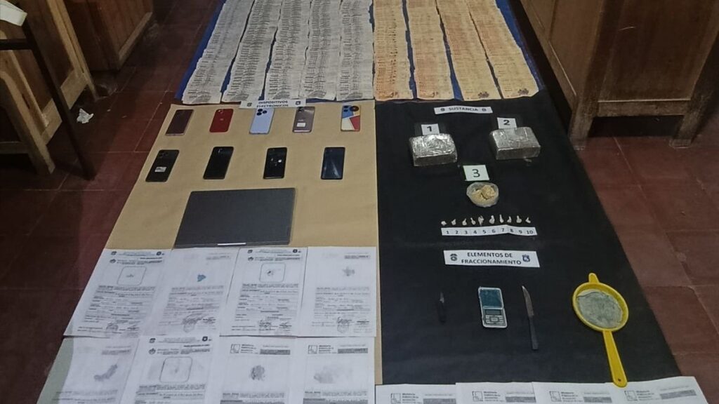 Narcomenudeo en Jujuy: 15 detenidos y miles de dosis secuestradas