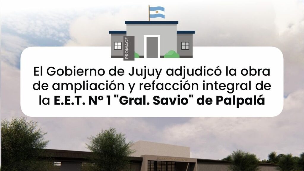 La Escuela Técnica 1 de Palpalá recibirá una refacción integral