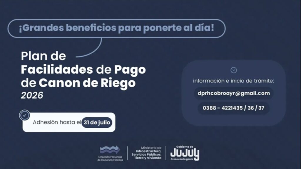 Canon de riego: cómo acceder a descuentos de hasta el 80%