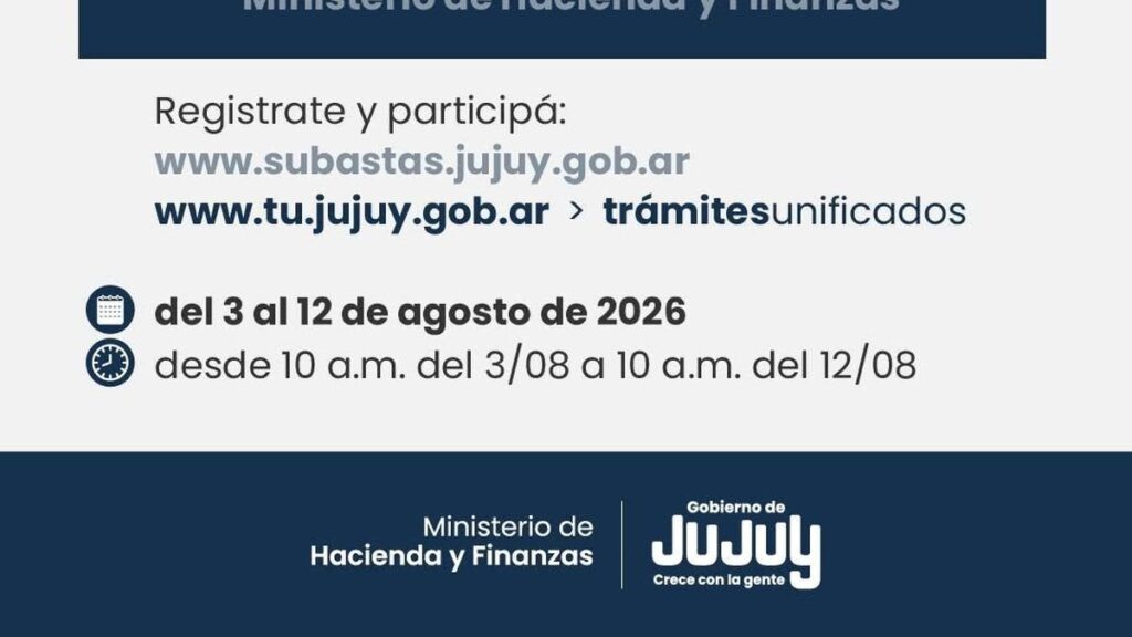 Jujuy subasta vehículos policiales en desuso desde el 3 de agosto
