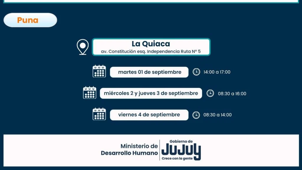 Comer en Casa: cronograma de entrega de alimentos en la Puna