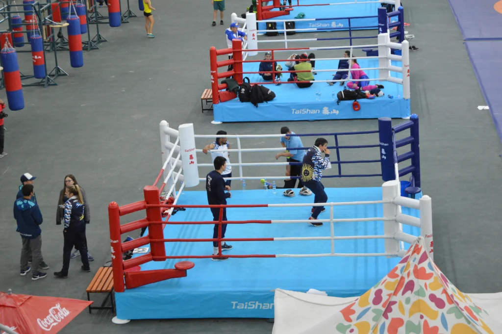 Instalaciones usadas para entrenamiento de boxeo en Buenos Aires 2018, imagen de archivo representativa