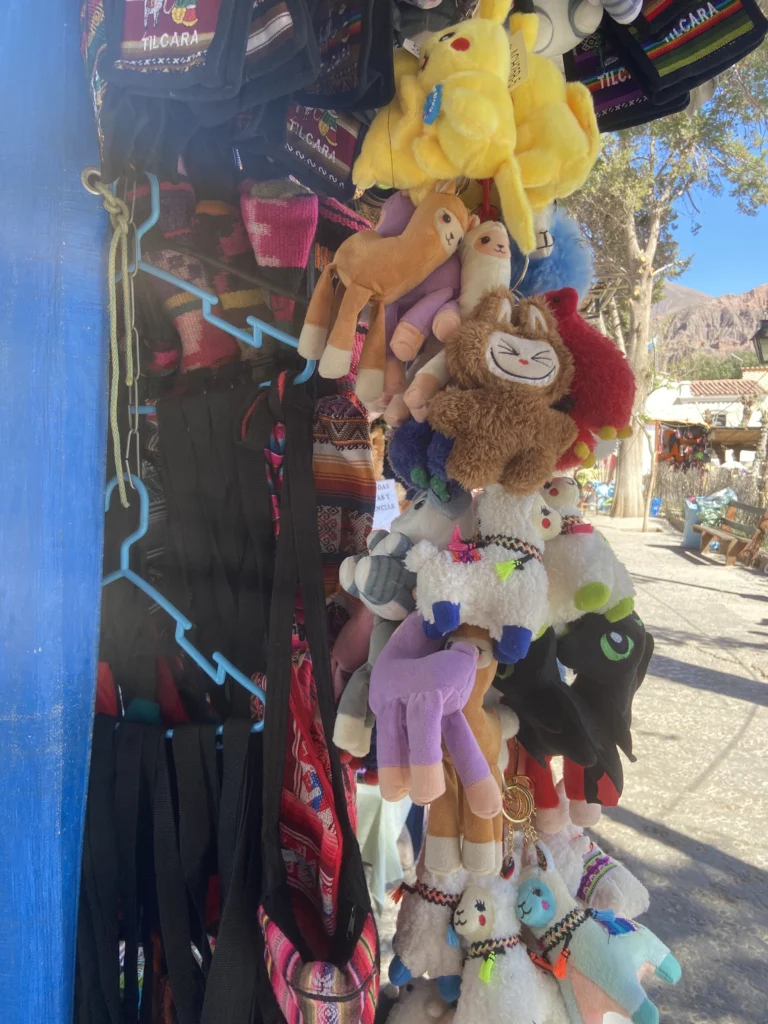 Puesto de la feria artesanal y comercial de Tilcara, Jujuy