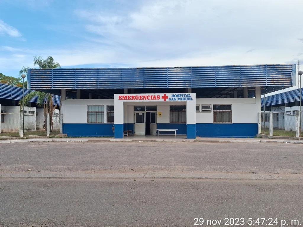 Sala de Emergencia del Hospital San Miguel de Yuto, Jujuy, imagen de archivo representativa de infraestructura sanitaria del departamento Ledesma