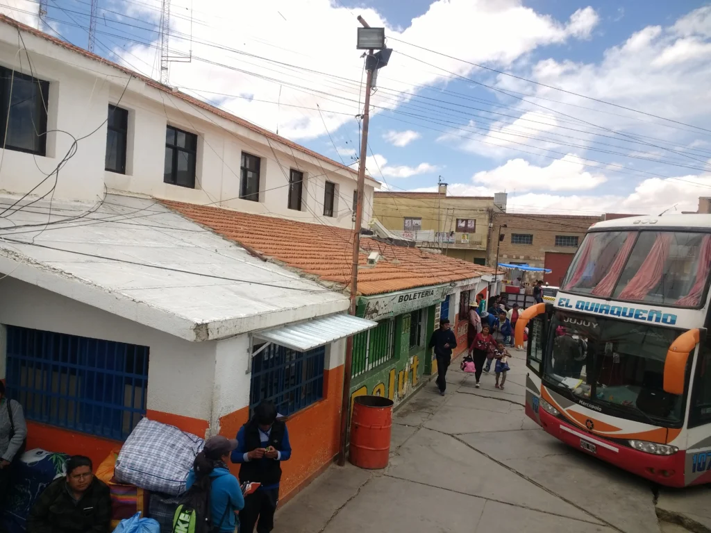 Terminal de ómnibus de La Quiaca, imagen de archivo del lugar mencionado en la investigación