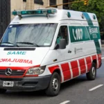 Puesto Viejo: un tren de carga impactó una ambulancia del SAME; el personal salió ileso