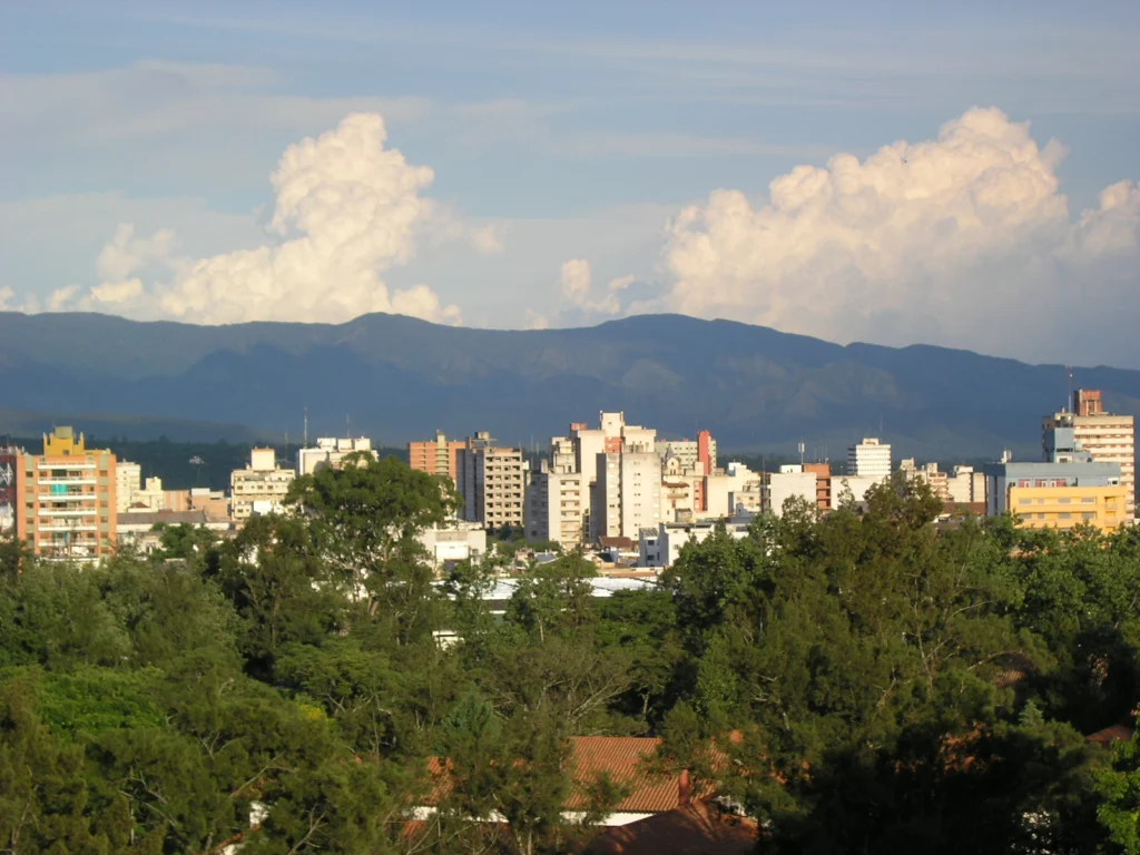 Vista de San Salvador de Jujuy desde Ciudad de Nieva