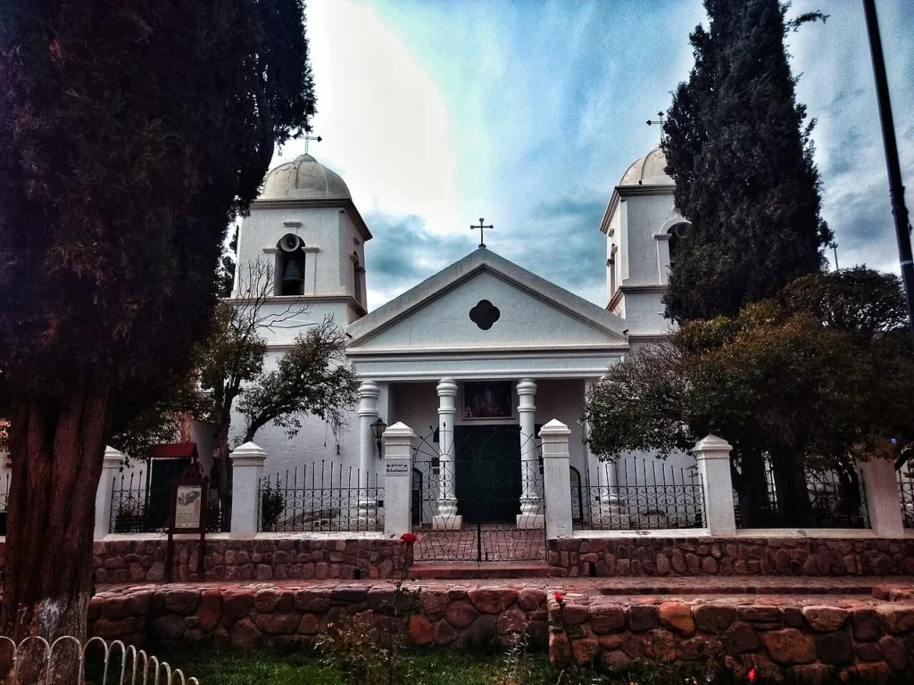 Fachada de la Catedral Nuestra Señora de la Candelaria en Humahuaca, Jujuy. Fotografía de archivo.
